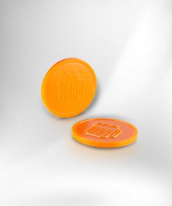 Dombornyomott zseton – narancssárga söröskorsó